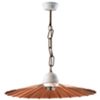 Le Prolunghe 8798/PRS-40 - Lustre à plis plats en cuivre satiné des années 40