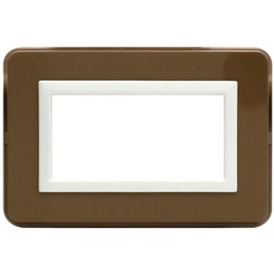 Serie 44 - placca Personal 44 in plastica 4 posti beige lucido
