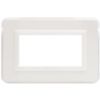 Series 44 - Personal 44 plate in glossy white 4-place plastic