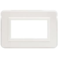 Serie 44 - Plato Personal 44 de plástico blanco brillo de 4 plazas