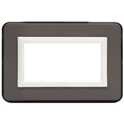 Série 44 - Assiette 4 places Personal 44 en plastique gris foncé brillant