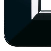 Series 44 - Personal 44 4-place plastic plate in absolute black gloss
