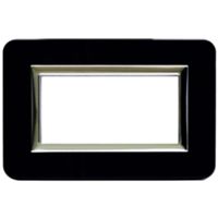 Series 44 - Personal 44 4-place plastic plate in absolute black gloss