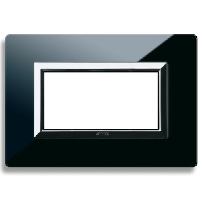 Series 44 - Vera 44 plate in absolute black 4-place glass