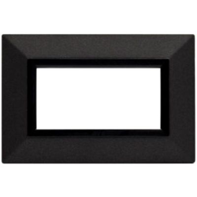 Série 44 - Plaque graphite 4 places métal Zama 44
