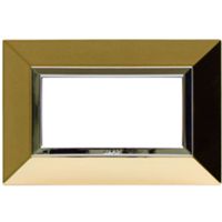 Series 44 - Zama 44 metal plate 4 places in polished brass