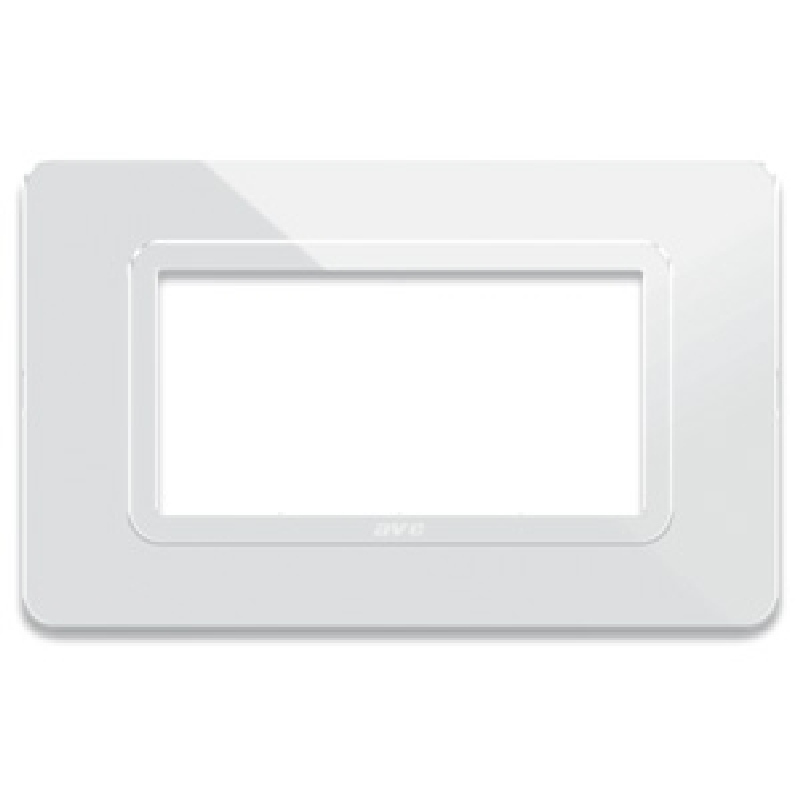 Series 44 - Technopolymer 44 plate in white RAL9010 4-place plastic