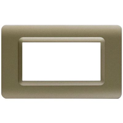 Series 44 - Technopolymer 44 plate in matt champagne plastic 4 places