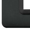 Series 44 - Technopolymer 44 dark gray metallic 4-place plastic plate