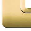 Series 44 - Technopolymer 44 plate in 4-place polished brass plastic