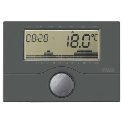 Cronotermostato de pared antracita 01910
