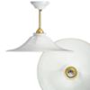 Lampadario a soffitto fisso Godet rigo d'oro Ø180