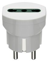 Vimar 00301.B - German/French adaptor +P17/11 out. white