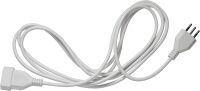 Linear extension cord 10A 3 m white