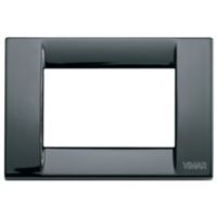 Idea - Classic 3-seater black metal plate