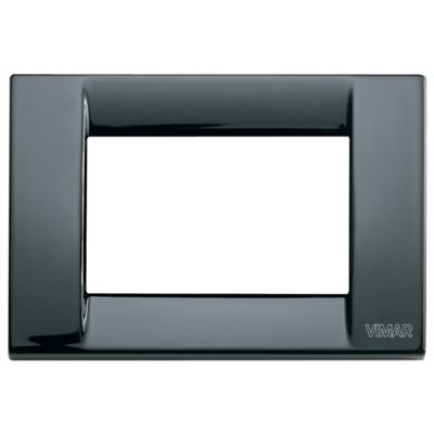Idea - Classic 3-seater black metal plate