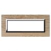 Serie 44 - Plato Vera 44 de madera maciza de roble blanqueado de 7 plazas