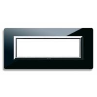 Series 44 - Vera 44 plate in absolute black 7-place glass