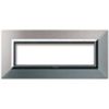 Série 44 - Plaque métallique Zama 44 à 7 places en aluminium naturel