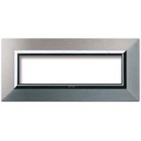 Série 44 - Plaque métallique Zama 44 à 7 places en aluminium naturel