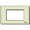 Vimar 08657.A - Plato 3 plazas marfil