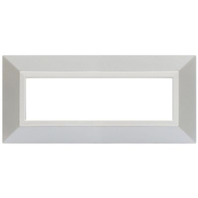 Série 44 - Plaque métal mica blanc brillant Zama 44 7 places