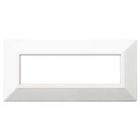 Series 44 - Zama 44 metal plate for 7 places in white ral 9010