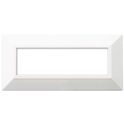 Série 44 - Plaque métallique Zama 44 pour 7 places en blanc ral 9010