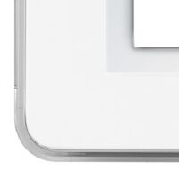 Series 44 - Personal 44 7-place glossy white plastic plate