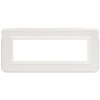 Serie 44 - placca Personal 44 in plastica 7 posti bianco lucido