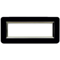Series 44 - Personal 44 7-place plastic plate in absolute glossy black