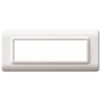 Series 44 - Technopolymer 44 plate in white RAL9010 7-place plastic