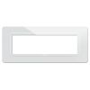 Series 44 - Technopolymer 44 plate in white RAL9010 7-place plastic