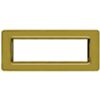 Series 44 - Technopolymer 44 plate in 7-place polished brass plastic