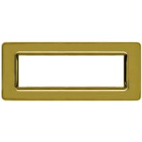 Series 44 - Technopolymer 44 plate in 7-place polished brass plastic