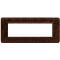 Series 44 - 7-place technopolymer plate in matt briar plastic