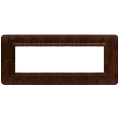 Series 44 - 7-place technopolymer plate in matt briar plastic