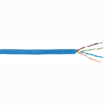 Cable de cobre 4 pares trenzados cat. 6 UTP azul - 305m