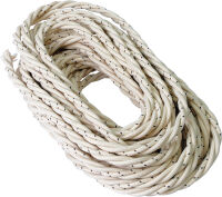 Cable trenzado de algodón marfil 3G2.5 - 25m