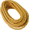 Cable trenzado algodón dorado 3G1.50 - 25m