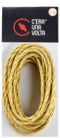 Gold cotton braided cable 3G2.50 - 10m