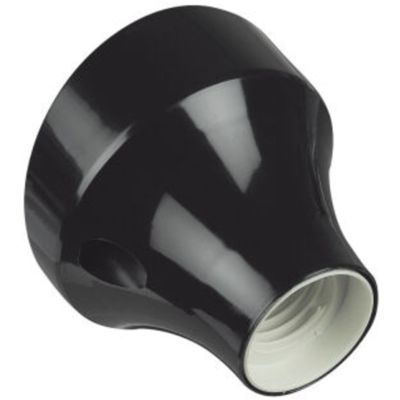 Support d'applique en plastique base courbée noire