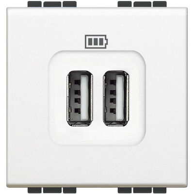 LivingLight Blanc - double chargeur USB