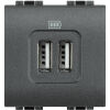 LivingLight Anthracite - double chargeur USB