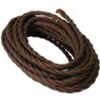 Brown cotton braided cable 4G1.5 - 10m