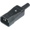 Arteleta 1038.S - straight IEC 320 black plug