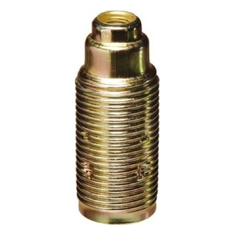 E14 yellow galvanized threaded metal lamp holder