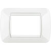 Living International - integral white 3-place technopolymer plate