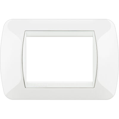 Living International - Placa integral de tecnopolímero blanco de 3 plazas