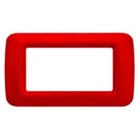 Gewiss GW22524 System - 4-module geranium red plate